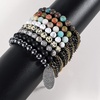 image:imageBivei Triple Protection Bracelets Healing Crystal Beads Black Obsidian Hematite Lava Rock Gemstone Beaded Bracelets for Men Women Anxiety Chain Charm
