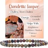 image:imageBivei 4mm Beaded Bracelets for Women Handmade Semi Precious Natural Stone Stretch Elastic Jewelry Yoga Protection GiftsDendritic JasperGrounded Growth