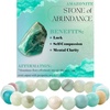 image:imageBivei 8mm Beaded Bracelets for Women Handmade Semi Precious Natural Stone Stretch Elastic Jewelry Yoga Protection GiftsAmazonite  Abundance