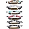 image:imageBivei Inspirational BraceletLava Rock Stone Essential Oil Diffuser Bracelet Braided Adjustable Semi Precious Gemstone Beaded Healing JewelryA Pack of 6