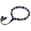 image:imageBivei Lava Stone Diffuser Essential Oil Bracelet Healing Crystal Gemstone Bead Adjustable Tassel Charm BraceletAzurite Malachite