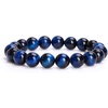 image:imageBivei Mens Womens 10MM Natural Tiger Eye Stone Gemstone Bead Meditation Healing Power Elastic Stretch Bracelet Agate Jewellery Blue Tiger Eye