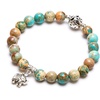 image:imageBivei Natural Gemstone Semi Precious Crystals Handmade Stretchy Round Beads Bracelet Enhance Positive EnergyGood Luck Elephant BraceletMedium
