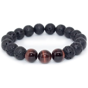 image:imageBivei Natural Lava Rock Stone Essential Oil Diffuser Bracelet Healing Energy Chakra Jewelry W3 Tiger Eye StoneHowliteRed Tiger Eye Stone