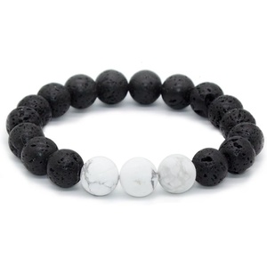 image:imageBivei Natural Lava Rock Stone Essential Oil Diffuser Bracelet Healing Energy Chakra Jewelry W3 Tiger Eye StoneHowliteWhite HowliteTurquoise