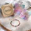 image:imageBivei Beaded Bracelets Natural Gemstone Handmade Crystals Link Jewelry for Women Yoga Protection Calming Energy Anxiety Relax