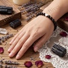 image:imageBivei Crystal Stretch 6mm Bracelets for Women  Handmade Natural Stone Beaded Stretch Bracelet Stainless Steel Heart Bead Tranquility Yoga Gift Jewelry for WomenBlack Tourmaline  Protective