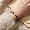 image:imageBivei Crystal Stretch 6mm Bracelets for Women  Handmade Natural Stone Beaded Stretch Bracelet Stainless Steel Heart Bead Tranquility Yoga Gift Jewelry for WomenRhodonite  Healing