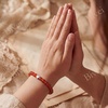 image:imageBivei Crystal Stretch 6mm Bracelets for Women  Handmade Natural Stone Beaded Stretch Bracelet Stainless Steel Heart Bead Tranquility Yoga Gift Jewelry for WomenCarnelian  Energizing