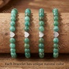 image:imageBivei Crystal Stretch 6mm Bracelets for Women  Handmade Natural Stone Beaded Stretch Bracelet Stainless Steel Heart Bead Tranquility Yoga Gift Jewelry for WomenAfrican Turquoise  Transformation