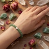 image:imageBivei Crystal Stretch 6mm Bracelets for Women  Handmade Natural Stone Beaded Stretch Bracelet Stainless Steel Heart Bead Tranquility Yoga Gift Jewelry for WomenGreen Aventurine  Growth