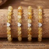 image:imageBivei Crystal Stretch 6mm Bracelets for Women  Handmade Natural Stone Beaded Stretch Bracelet Stainless Steel Heart Bead Tranquility Yoga Gift Jewelry for WomenCitrine  Amplifies