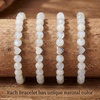 image:imageBivei Crystal Stretch 6mm Bracelets for Women  Handmade Natural Stone Beaded Stretch Bracelet Stainless Steel Heart Bead Tranquility Yoga Gift Jewelry for WomenMoonstone  Receptive
