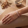 image:imageBivei Crystal Stretch 6mm Bracelets for Women  Handmade Natural Stone Beaded Stretch Bracelet Stainless Steel Heart Bead Tranquility Yoga Gift Jewelry for WomenRose Quartz  SelfLove