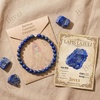 image:imageBivei Crystal Stretch 6mm Bracelets for Women  Handmade Natural Stone Beaded Stretch Bracelet Stainless Steel Heart Bead Tranquility Yoga Gift Jewelry for WomenLapis Lazuli  Wisdom